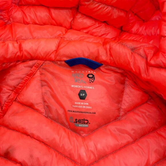 Mountain Hardware Shield 800 Down Lightweight Puffer Hooded Jacket Women's Small - Picture 13 of 13